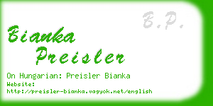 bianka preisler business card